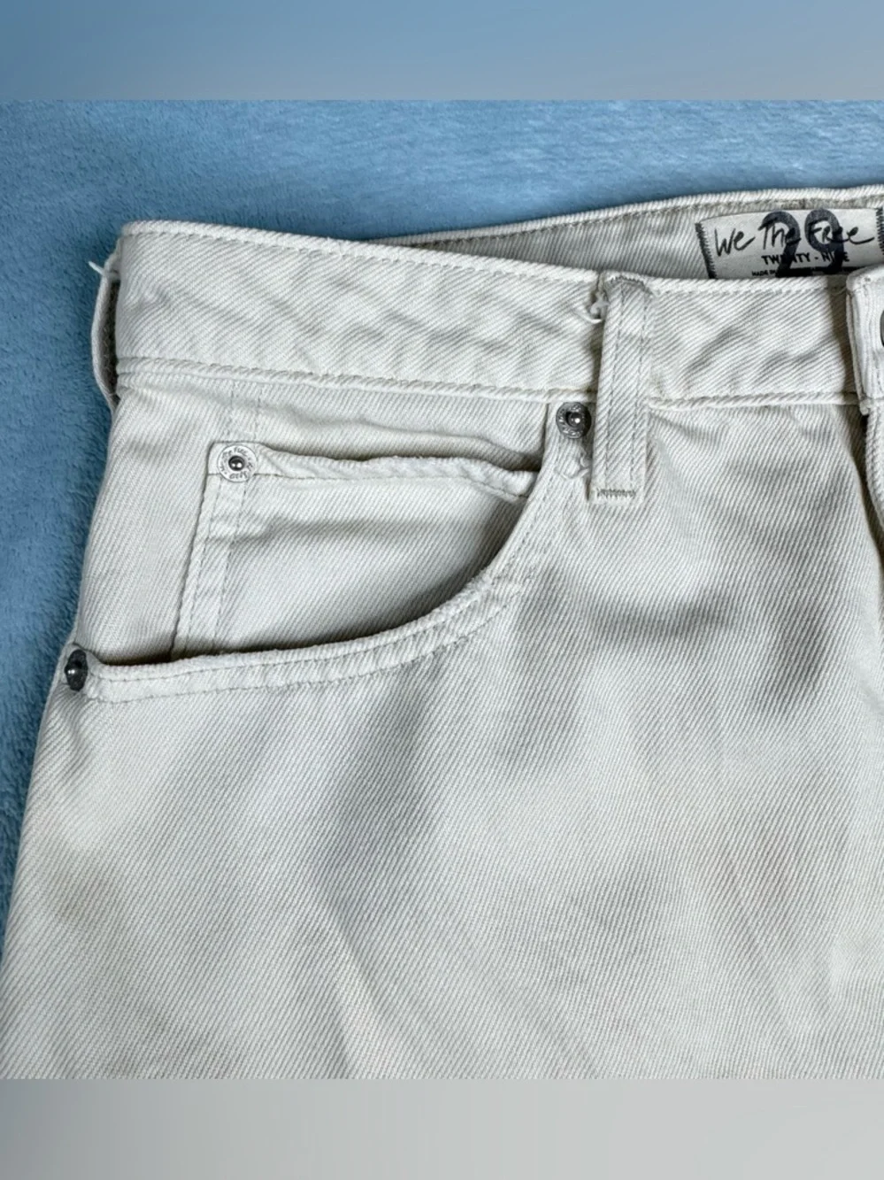 Free People We The Free Bailey Denim Mini Skirt Size 29